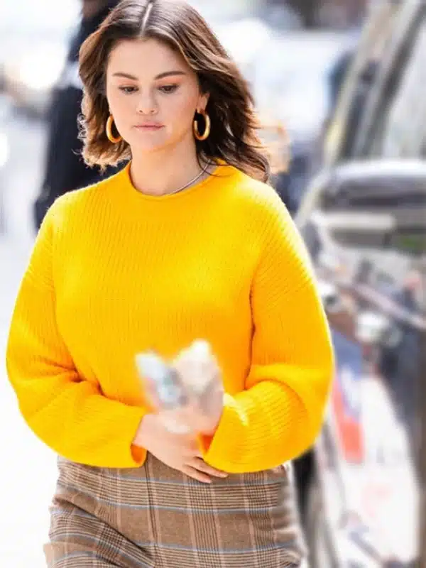 Only Murders In The Building Selena Gomez Yellow Sweater