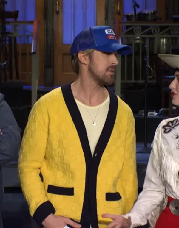 SNL Ryan Gosling Yellow Cardigan 2024