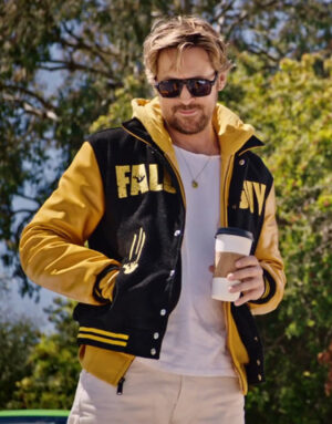 The Fall Guy 2024 Ryan Gosling Carpool Varsity Jacket