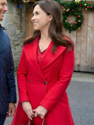 A Merry Scottish Christmas Lacey Chabert Red Coat