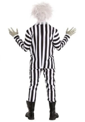 Beetlejuice Black And White Zebra Stripes Costume Suit 2024