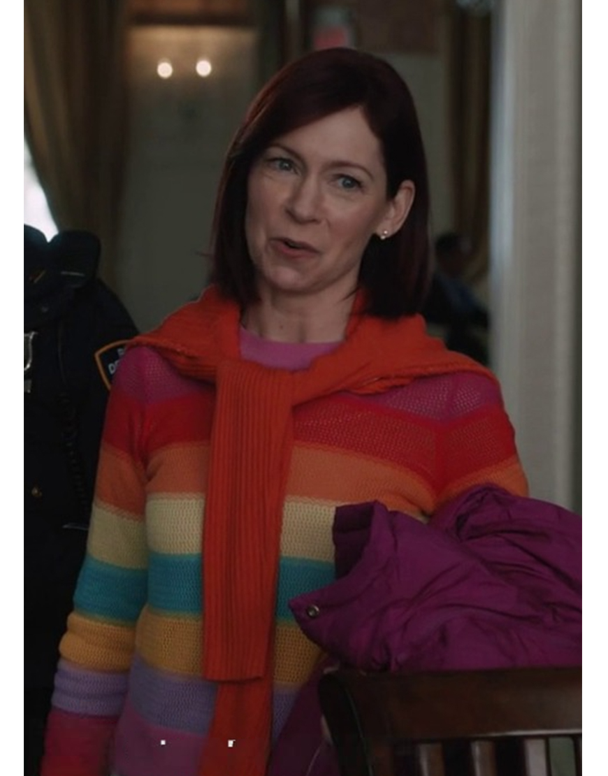 Elsbeth 2024 Carrie Preston Rainbow Striped Sweater