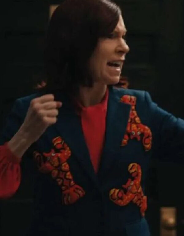 Elsbeth Tascioni Tv Series Elsbeth 2024 Carrie Preston Blue Lobster Print Blazer