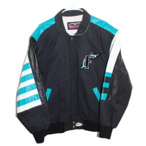 Florida Marlins Jeff Hamilton Leather Jacket