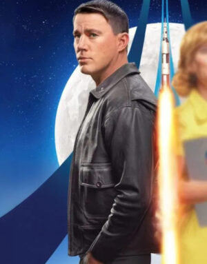 Fly Me To The Moon 2024 Channing Tatum Leather Jacket