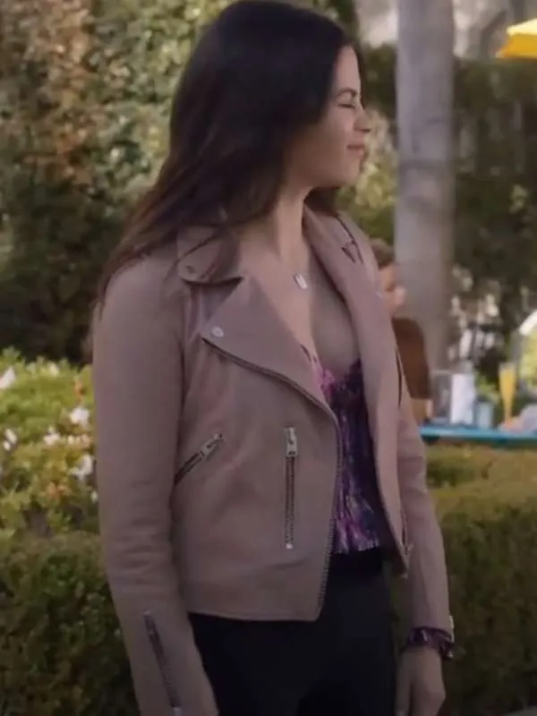 Jenna Dewan The Rookie Pink Leather Jacket