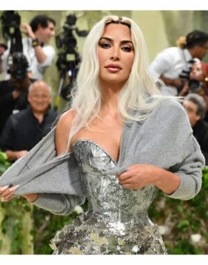 Met Gala Kim Kardashian Cardigan