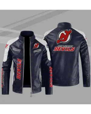 New Jersey Devils Motorcycle Jacket 2024
