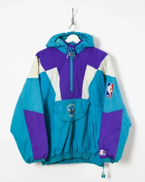 Starter Charlotte Hornets NBA Zip Hooded Windbreaker Jacket