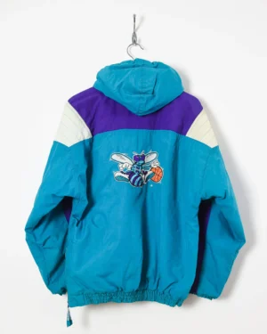 Starter Charlotte Hornets Zip Hooded Windbreaker Jacket