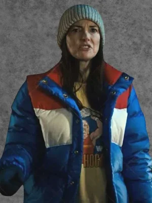 Stranger Things Season 4 Joyce Byers Blue Red and White Jacket