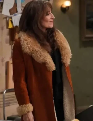 The Conners Louise Shearling Brown Coat