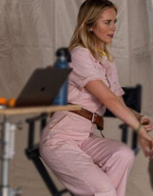 The Fall Guy Emily Blunt Pink Jumpsuit