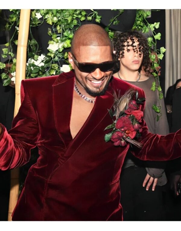 Usher Met Gala 2024 After Party Velvet Blazer