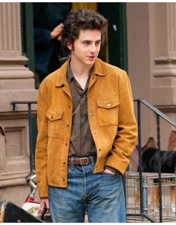 A Complete Unknown Timothee Chalamet Suede Jacket 2024