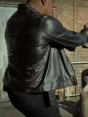Dave Bautista The Killer’s Game Black Leather Jacket 2024
