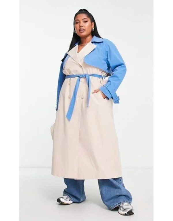 Geek Girl Mia Jenkins Colorblock Trench Coat