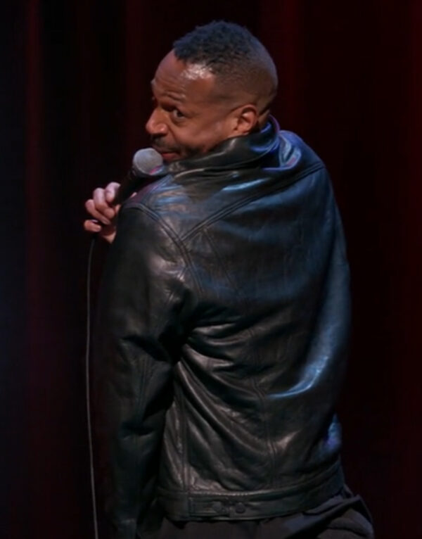 Good Grief Marlon Wayans Black Leather Jacket