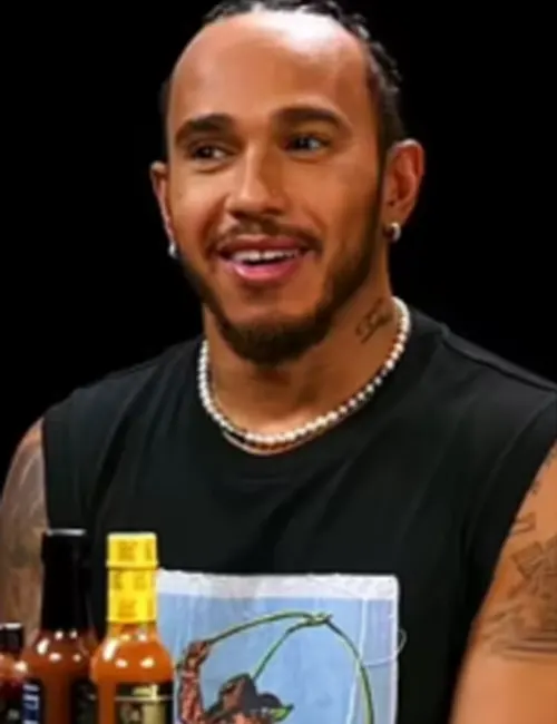 Hot Ones S024 Lewis Hamilton Cowboy Jumping A Lasso Shirt