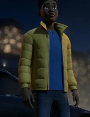 Jurassic World Chaos Theory Darius Bowman Yellow Puffer Jacket