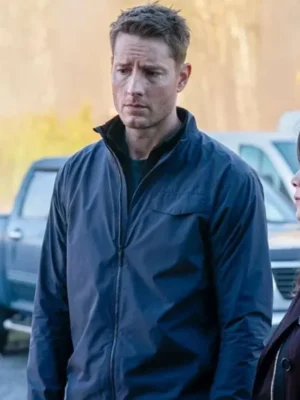 Justin Hartley Tracker 2024 Blue Jacket