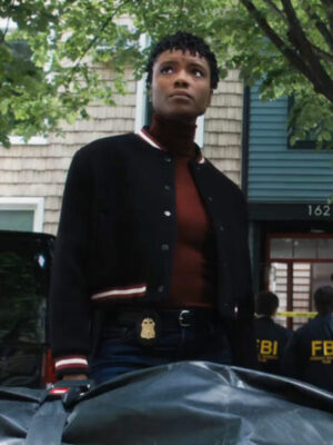 Katherine Renee Kane Fbi Tv Series S06 Special Agent Tiffany Wallace Black Bomber Jacket