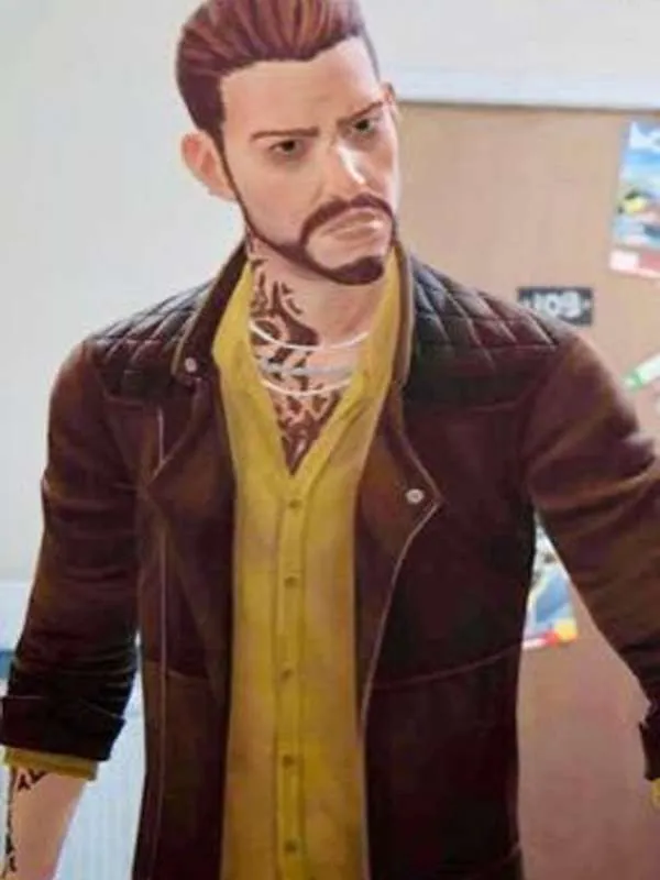 Life Is Strange Damon Merrick Brown Leather Jacket