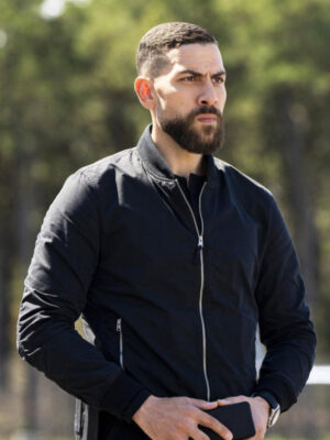 Omar Adom Zidan FBI S06 Black Bomber Jacket