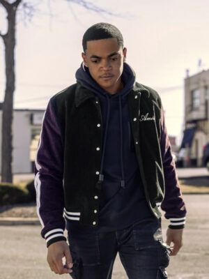 Tariq St. Patrick Power Book II Ghost S04 Varsity Jacket