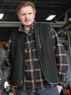 The Ice Road Liam Neeson Black Vest