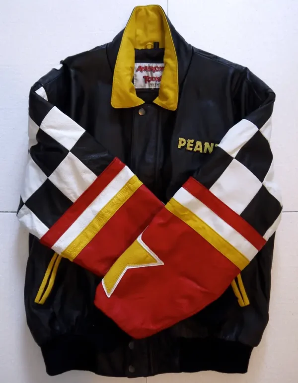 Vintage Peanuts American Toons Excelled Rare Leather Jacket