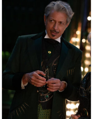 Wicked 2024 Jeff Goldblum Green Coat