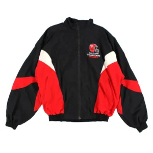 Black/Red 90’s Calgary Stampeders Full-Zip Jacket