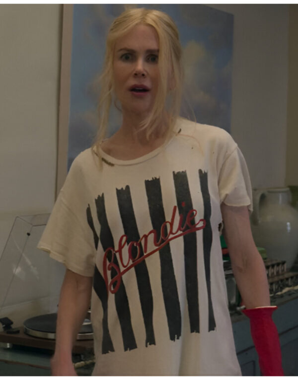 Brooke Harwood Film A Family Affair 2024 Nicole Kidman White Blondie T-shirt