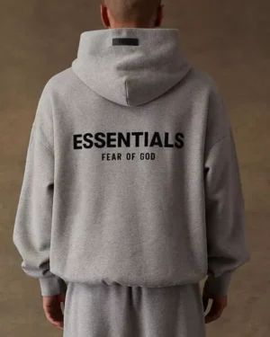 dark oatmeal essentials hoodie