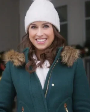 Lacey Chabert Haul Out The Holly Lit Up Green Jacket 2024