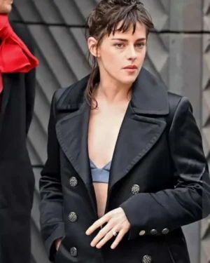 Love Lies Bleeding 2024 Kristen Stewart Movie Premiere Black Coat