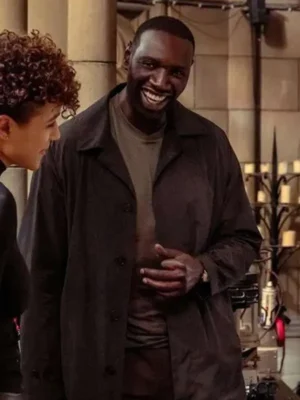 Omar Sy The Killer 2024 Black Coat