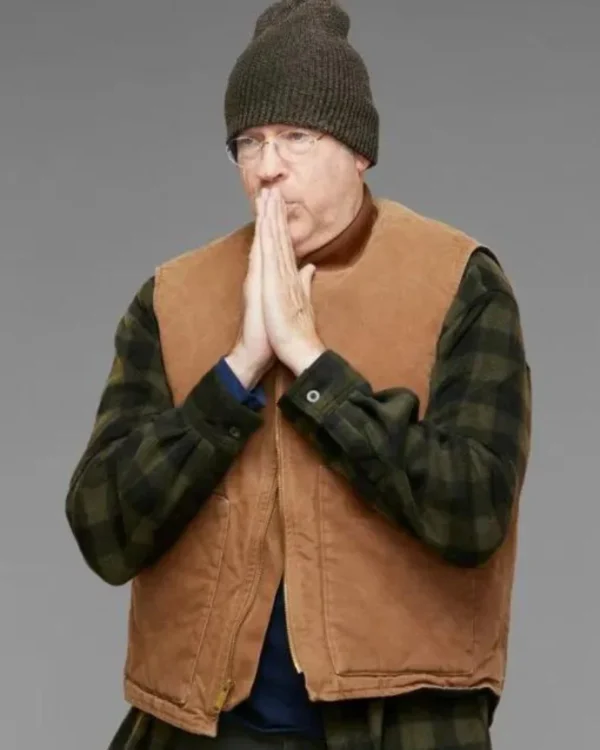 Stephen Tobolowsky Haul Out The Holly Lit Up Brown Vest 2024