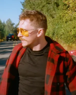 Strange Darling Kyle Gallner Plaid Jacket