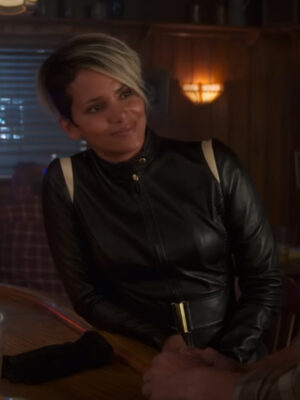 The Union 2024 Halle Berry Black Leather Jacket