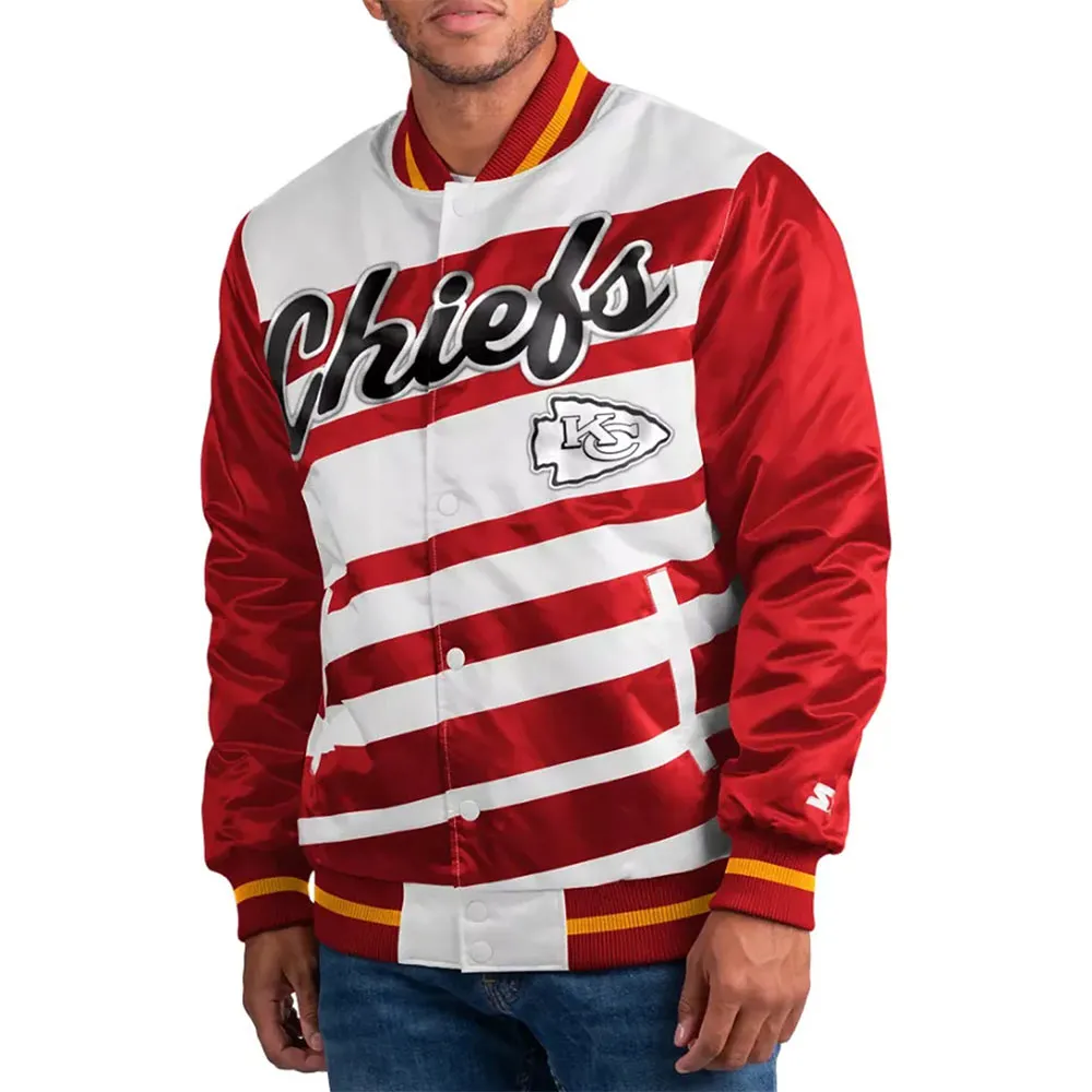 Kansas City Chiefs Tech N9ne Red/White Full-Snap Satin Jacket