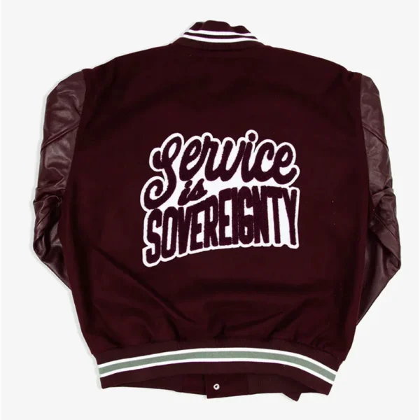 Motto 3.0 Alabama A&M University Full-Snap Varsity Maroon Wool/Leather Jacket