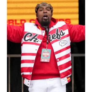 Kansas City Chiefs Tech N9ne Red/White Full-Snap Satin Jacket