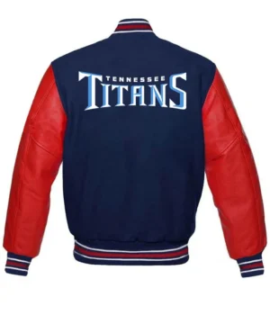 Tennessee Titans Varsity Red and Blue Jacket