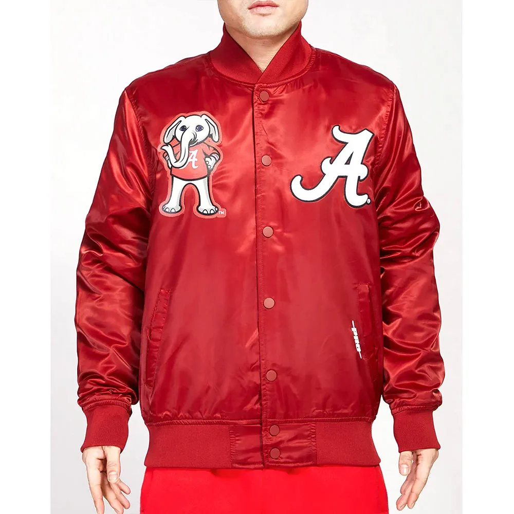 University of Alabama Classic Red Satin Jacket