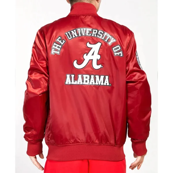 University of Alabama Classic Red Satin Jacket