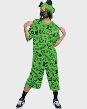 Billie Eilish Green Halloween Costume 2024