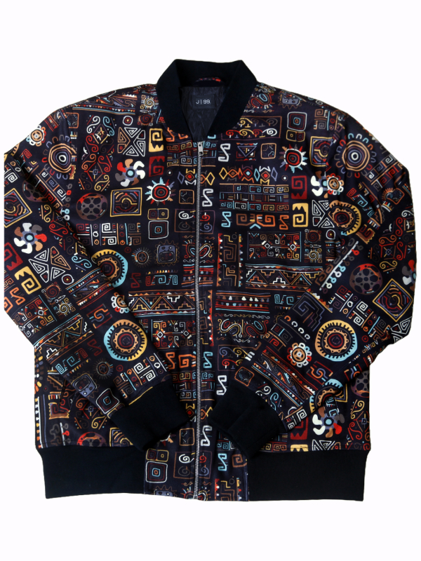 Ethnic bomber jacket