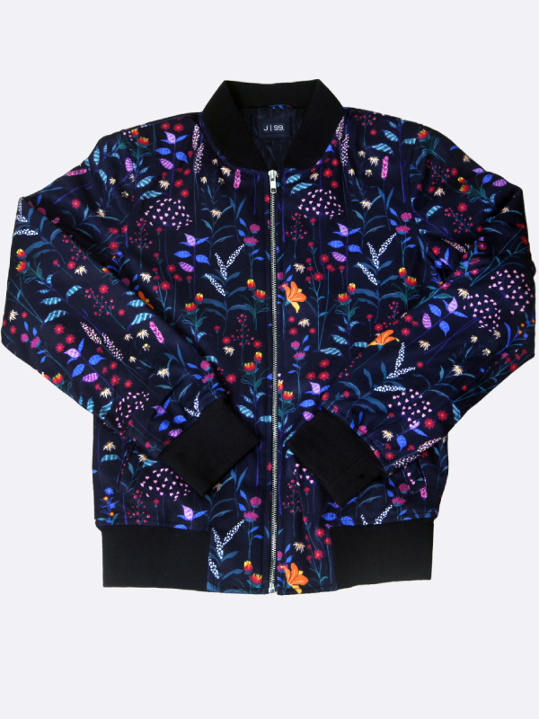 Floral Bomber Jacket